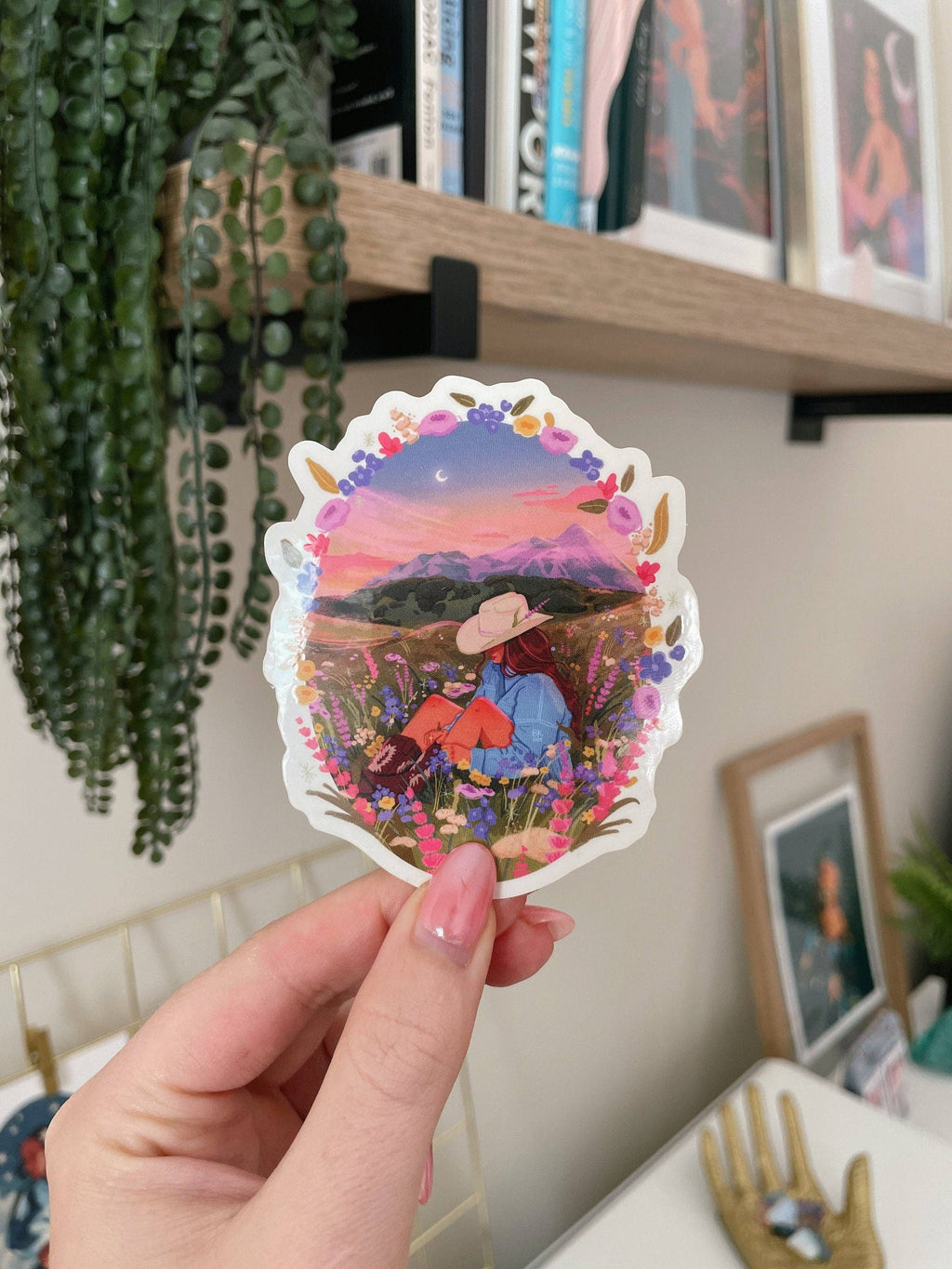 Mountain Meadow Clear Back Sticker