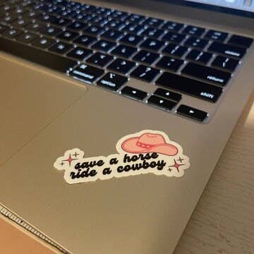 Save a Horse Ride a Cowboy Vinyl Sticker