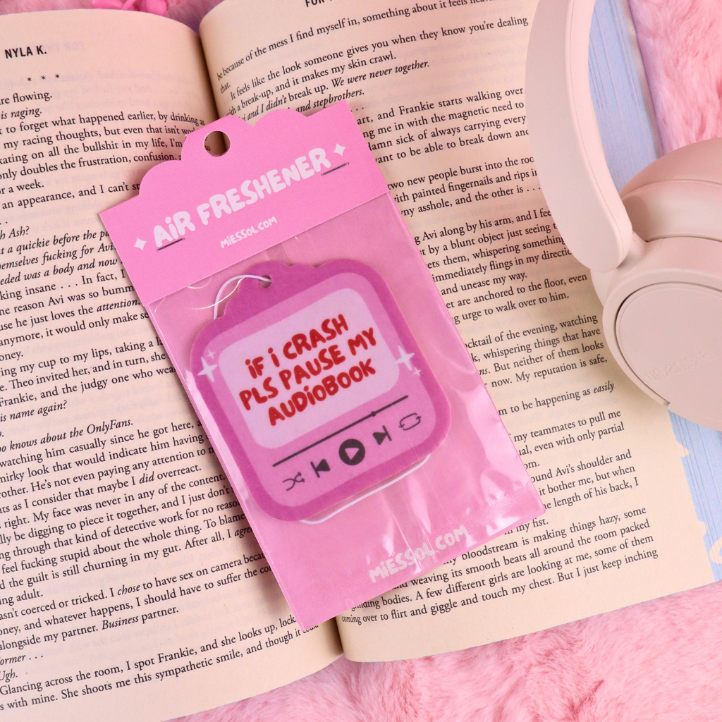 If I Crash Pls Pause My Audiobook Bookish Air Freshener