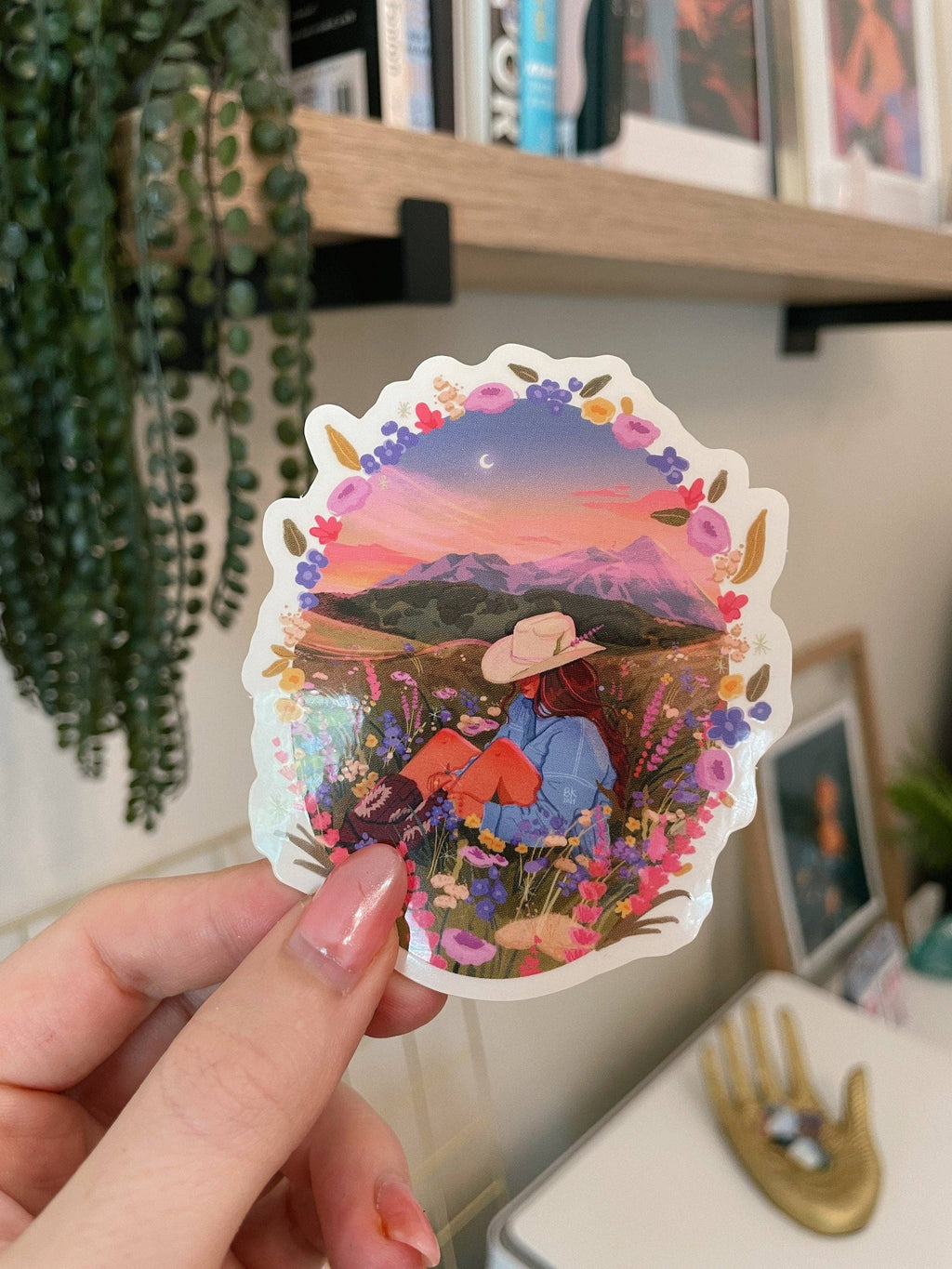 Mountain Meadow Clear Back Sticker